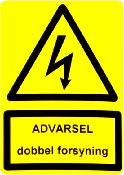 Adnotification Doublefors. 52X75 black yellow pk/5