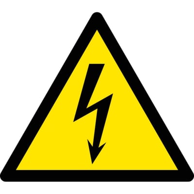 LAPP W012 High Voltage Danger Warning Label 50 mm, Pack of 10
