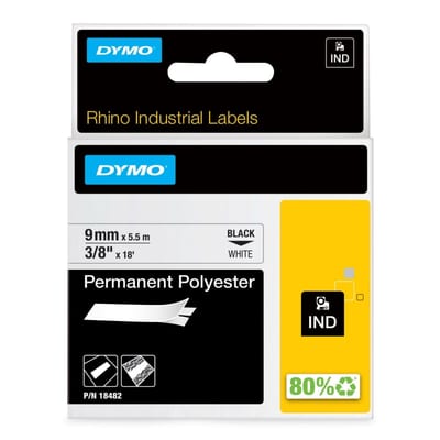 Rhino PERM.POLY. 9mm Black/White