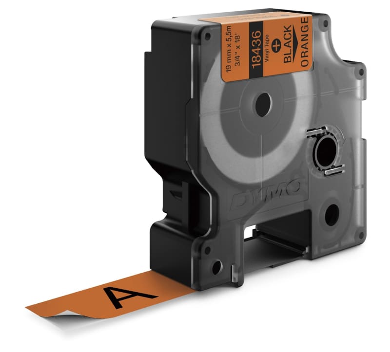 Rhino Permanent Vinyl 19mm Black/Orange (18436)
