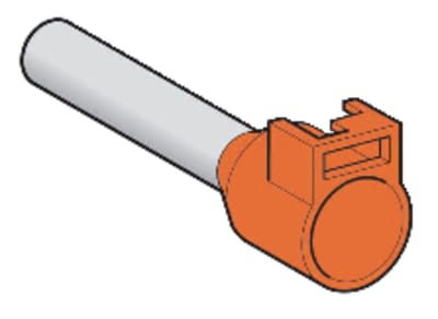 End ferrule 4 mm² bracket long