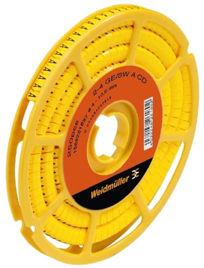 CLI C 2-4 MRK "2" YELLOW, ROLL A250