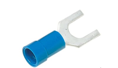 Elpress A2565G Insulated Flanged Fork (Spade) Terminal 1.5–2.5 mm² M6 (Blue) 7278-271403