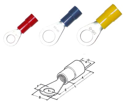 Ring terminal 1,5-2,5mm² M5