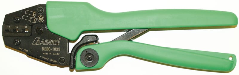 Abiko Crimping tool for wire-end ferrules, 10–25 mm² (EEB 1025)