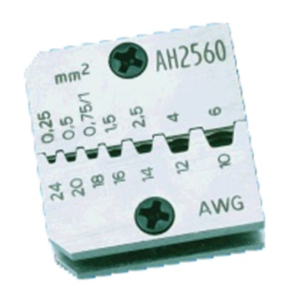 Abiko Crimping die jaw for cable lugs, KRT, 0.5–10 mm²