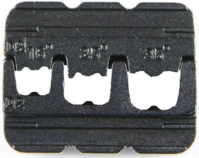 Abiko Crimping die jaw for wire-end ferrules (RG 58/59)