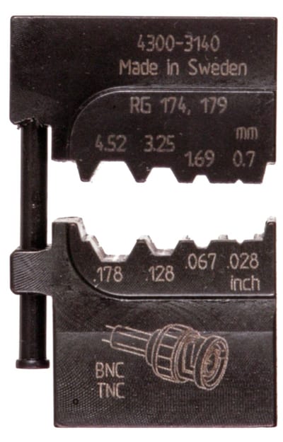 Elpress Crimping die for coaxial connectors (OCC0908)