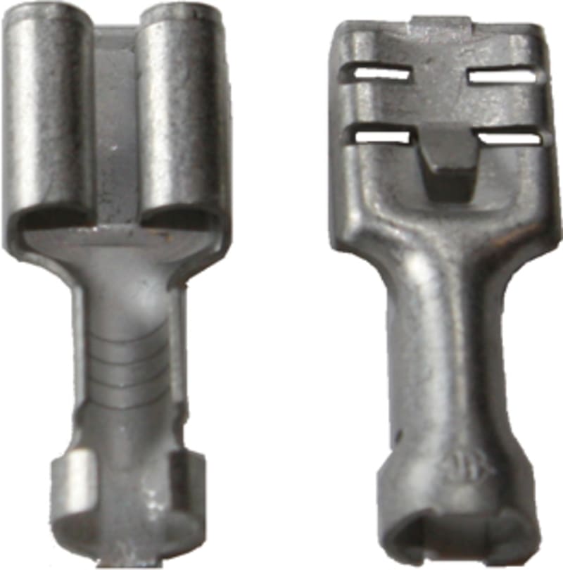 Abiko B 409 FL Uninsulated Flat Receptacle 0.75–1.5 mm², 6.3 × 0.8 mm