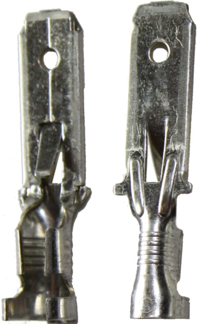 Abiko B 410 H Uninsulated Flat Tab 1.5–2.5 mm², 6.3 × 0.8 mm