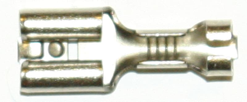 Abiko B 1507 FL Uninsulated Flat Receptacle, 6.3 × 0.8 mm