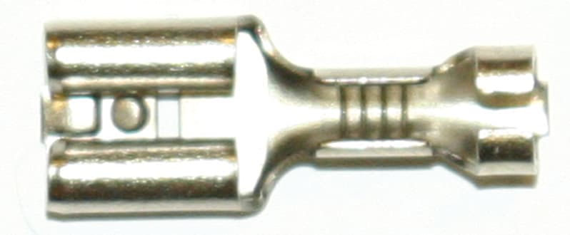 Abiko B 2507 Steel Uninsulated Flat Receptacle 1.5–2.5 mm², 6.3 × 0.8 mm