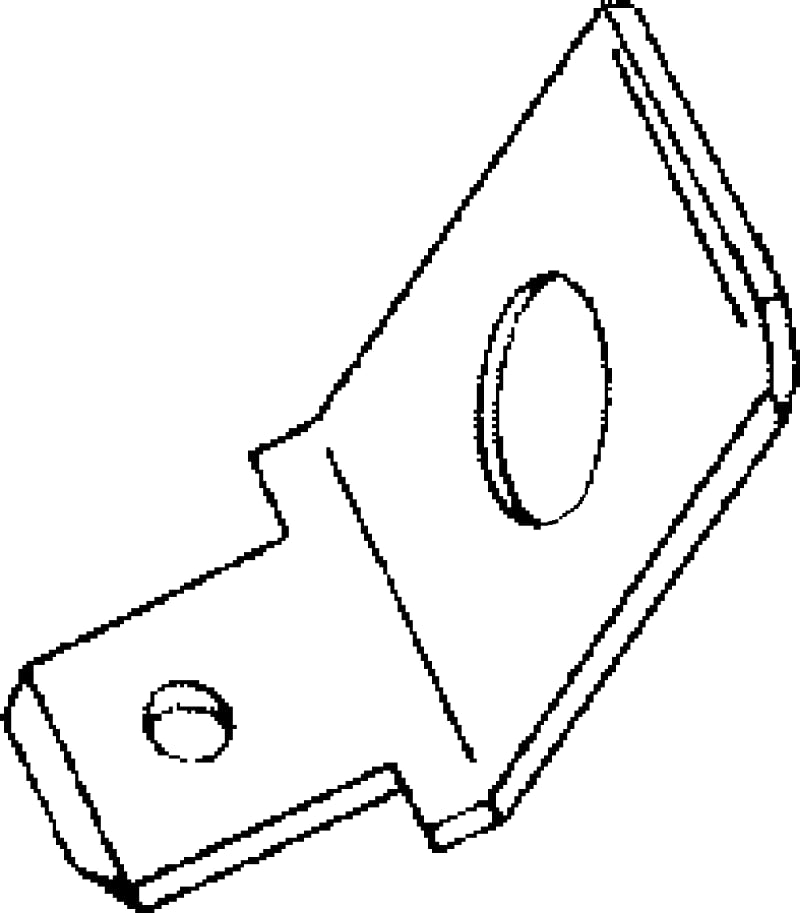 Abiko B 0457 H 5 Uninsulated Flat-Tab Screw Terminal M5