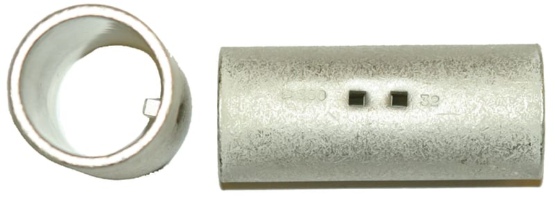 Abiko KS 2,5 Copper Compression Butt Splice 2.5 mm² (Uninsulated)