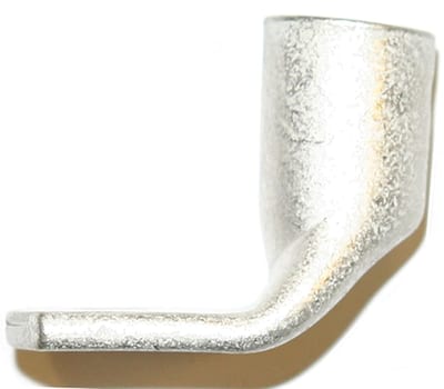 Abiko 95-10 Copper Tube Cable Lug 95 mm² M10, 90° Angled Palm