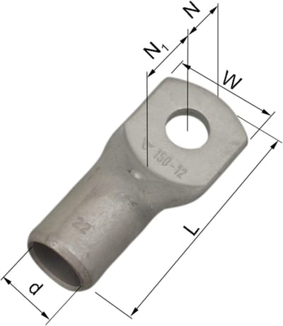 Elpress Compression cable lug, KRF-series, 240 mm², M12 stud