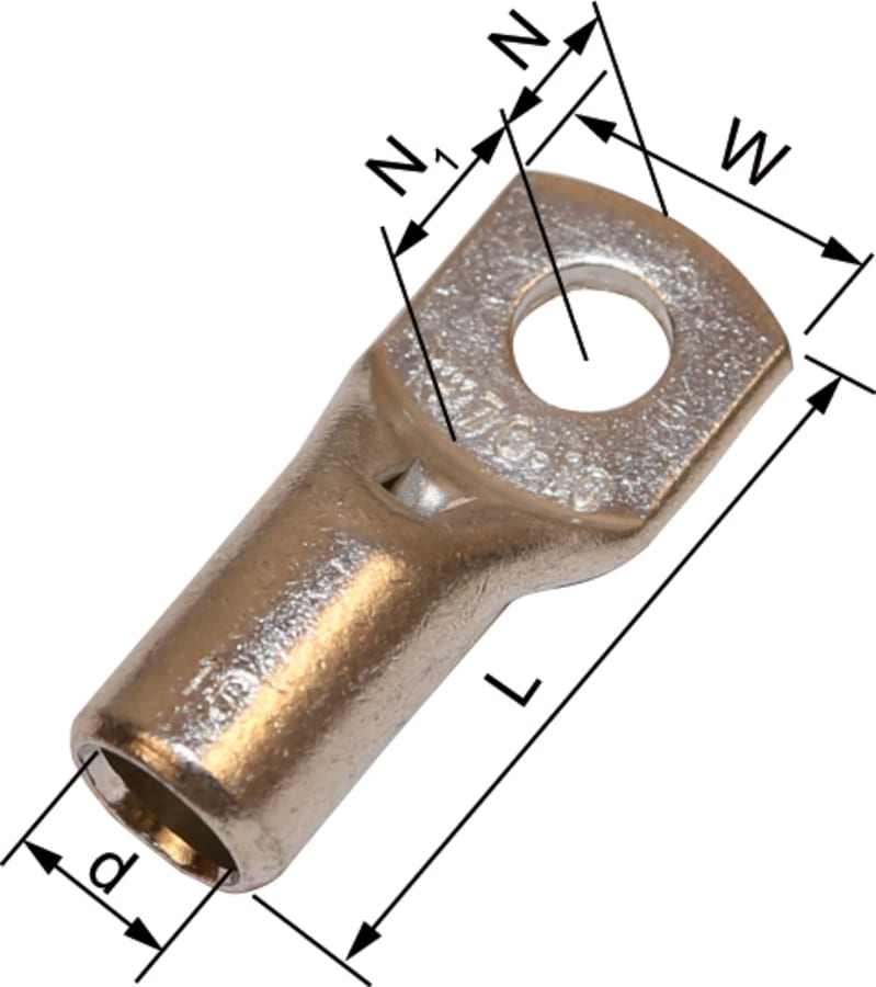 Elpress KRT50-8 Copper Tube Cable Lug 50 mm² M8