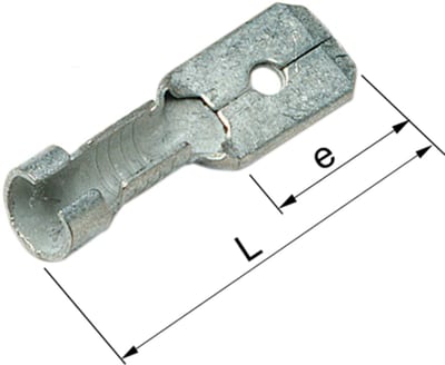 UNINSULATED.BLADE Receptacle B1507H