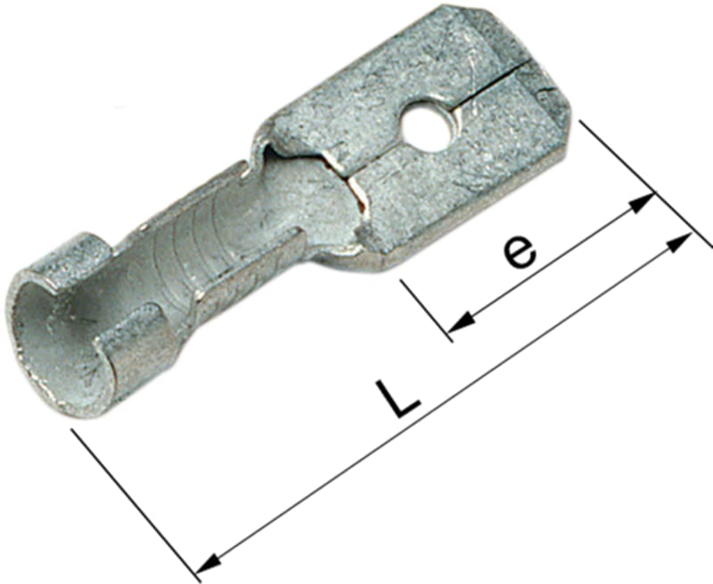 UNINSULATED.BLADE Receptacle B2507H (7157-500300)