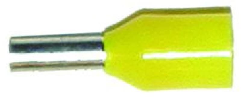 Abiko Insulated Wire-End Ferrule 1 mm² Yellow