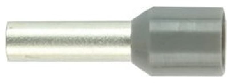 Abiko Insulated Wire-End Ferrule 4 mm² Grey