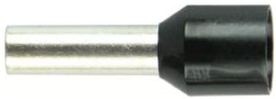 Abiko Insulated Wire-End Ferrule 6 mm² Black long barrel