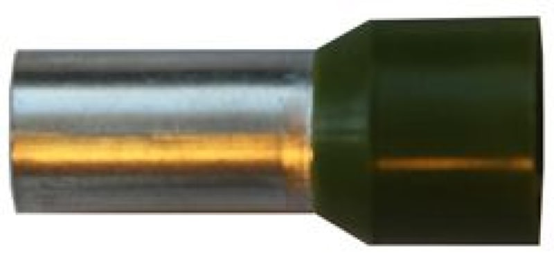 Abiko Insulated Wire-End Ferrule 50 mm² Olive 20 mm barrel