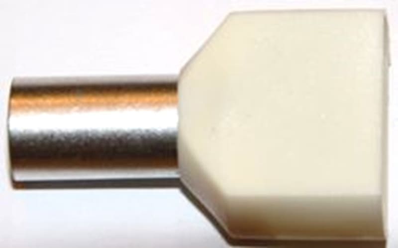 Abiko Insulated Twin Wire-End Ferrule 2×10 mm²