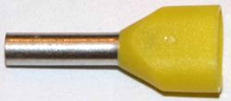 Abiko Insulated Twin Wire-End Ferrule 2×1 mm²