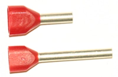 Abiko Insulated Twin Wire-End Ferrule 2×1.5 mm² 18 mm barrel