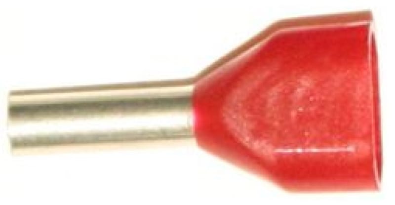 Abiko Insulated Twin Wire-End Ferrule 2×0.5 mm²