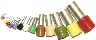 Abiko Insulated Wire-End Ferrule 0.75 mm² White 6 mm barrel