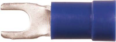 Elpress A2532G Insulated Flanged Fork (Spade) Terminal 1.5–2.5 mm² M3 (Blue)