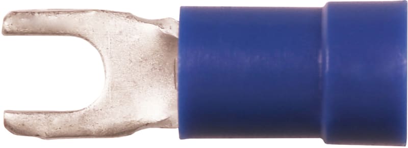 Elpress A2537G Insulated Flanged Fork (Spade) Terminal 1.5–2.5 mm² M3.5 (Blue)