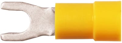 Elpress A4665G Insulated Flanged Fork (Spade) Terminal 4–6 mm² M6 (Yellow)