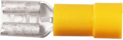 Elpress Spadecoupling rullet model, yellow (PVC), 6,0mm², width 11mm, length 31mm,9,5X1,2