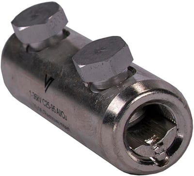 Melbye 1-36kV Screw Splice Sleeve C25-95 Al/Cu Two-Bolt