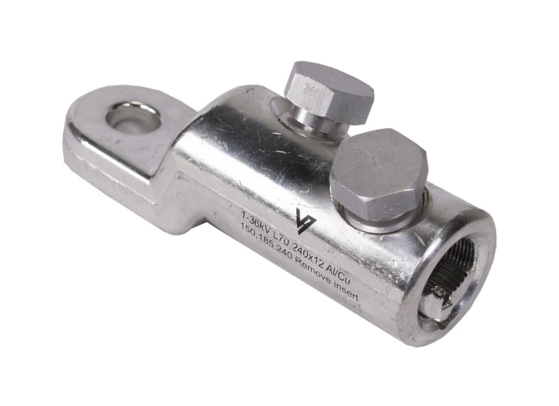 Screw Cable Lug 1-36KV 70-240X12 (1-36KV L70-240X12 Al/Cu)