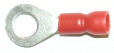 Abiko A 1585 R Insulated Ring Terminal 1.5 mm² M8 (Red)