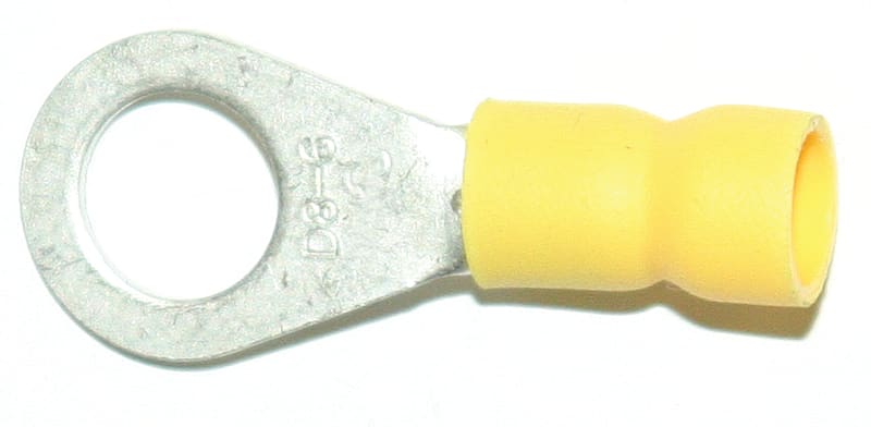 Abiko A 4665 R Insulated Ring Terminal 6 mm² M6 (Yellow)