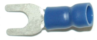 Abiko A 2543 G Insulated Fork Terminal 2.5 mm² M4 (Blue)