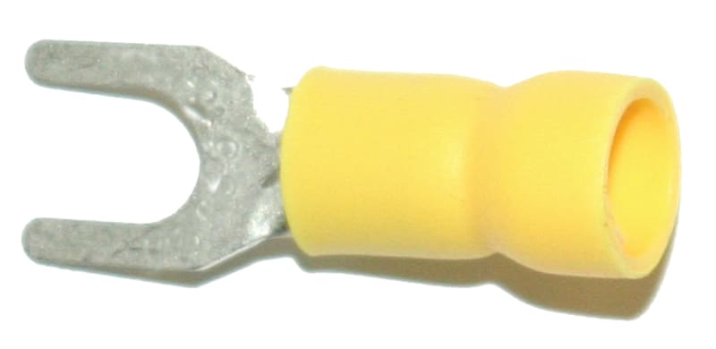 Abiko A 4653 G Insulated Fork Terminal 6 mm² M5 (Yellow)