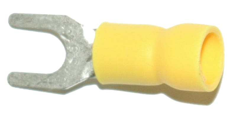 Abiko A 4665 G Insulated Fork Terminal 6 mm² M6 (Yellow)