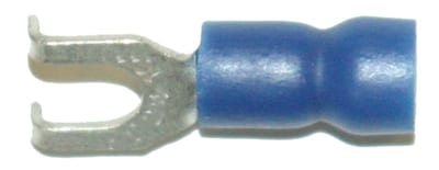 Abiko A2553GB Insulated Angled Fork (Spade) Terminal 1.5–2.5 mm² M5 (Blue)