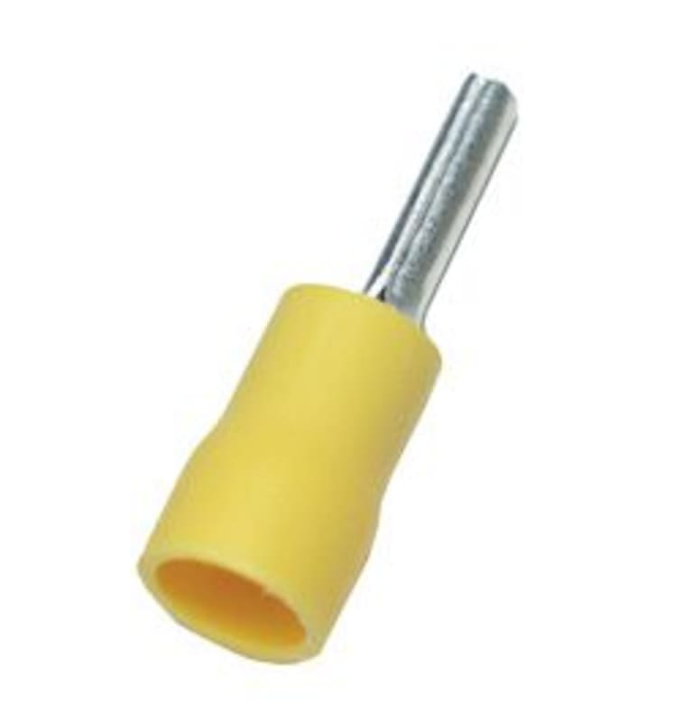 Abiko A 4630 SR Insulated Pin Cable Lug 4–6 mm² (Yellow)