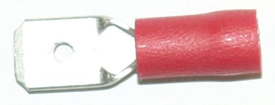 Abiko A 1507 H Insulated Flat Tab 0.5–1.5 mm², 6.3 × 0.8 mm (Red)