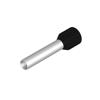 J.f.knudtzen Wire end ferrule, Standard, 6 mm², Stripping length: 20 mm, black