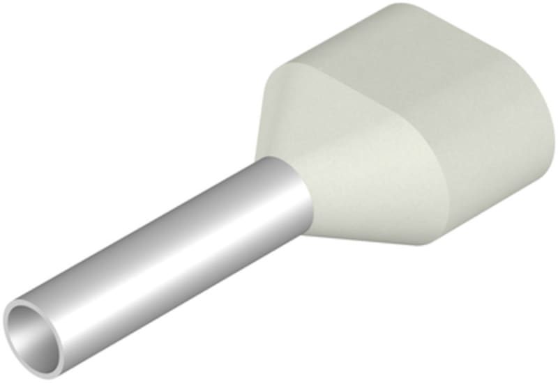 J.f.knudtzen Wire end ferrule, Twin wire-end ferrule, 0 H0,75/14 ZH W