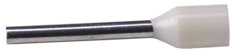 Melbye A0,75-12ET Insulated Wire-End Ferrule, 0.75 mm² / 12 mm (White)