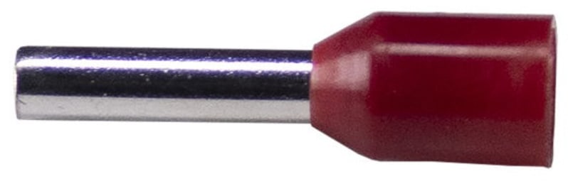 Melbye A1,5-8ET Insulated Wire-End Ferrule, 1.5 mm² / 8 mm (Red)